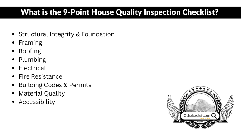 9 critical checks for house quality inspection in Madurai Othakadai