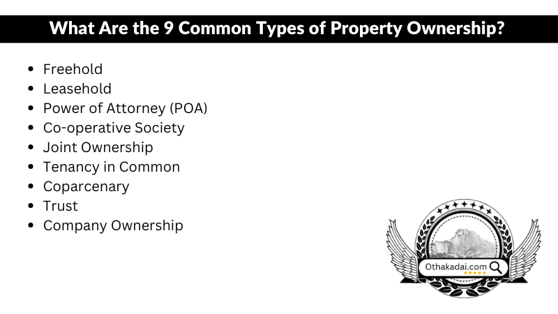 9 common types of property ownership for house sales in Madurai explained with examples for homebuyers